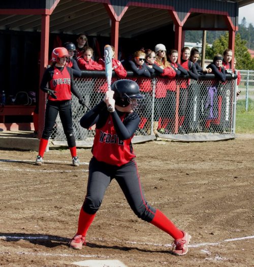McKayla Bailey, seen here in an earlier season game, had two hits Monday. (Shelli Trumbull photo)