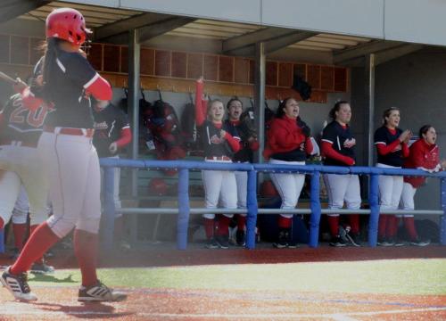 And she cheers for her teammates.