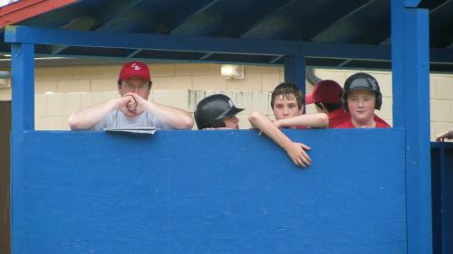 I'm gonna say it. Coach Brad Trumbull (left) looks like a kid in this photo!!