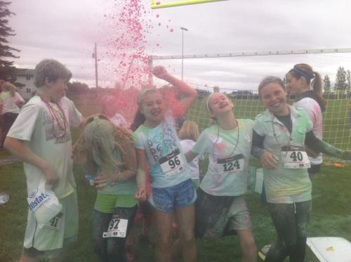 Left to right, Aiden Crimmins, Mckenzie Meyer, Lauren Bayne, Hayley Dauphinais and Maggie Crimmins.