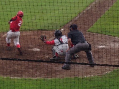 Chan at bat. (Willie Smith photo)