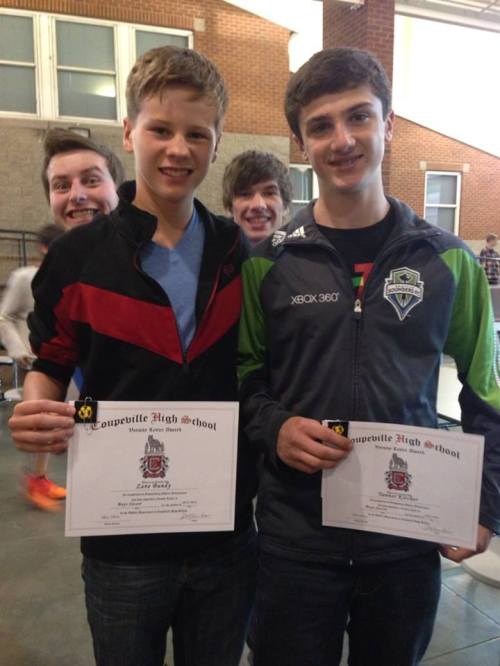 Fab frosh Zane Bundy (left) and Tanner Kircher. (Janine Bundy photos)