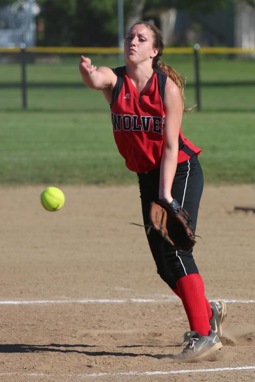 Maria Rockwell chucks the high, hard cheese.