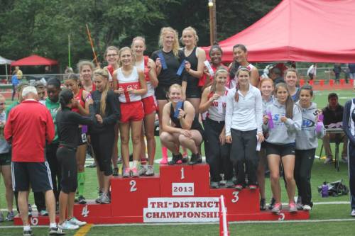 On the podium. (Kristin Hurlburt photo)