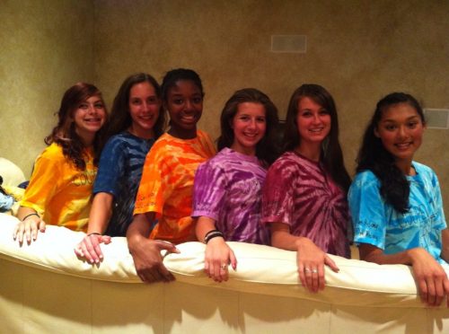 The Supreme Six -- (l to r) Kirsten Pelroy, Marisa Etzell, jai'Lysa Hoskins, Sylvia Hurlburt, Madison Tisa McPhee and Makana Stone.