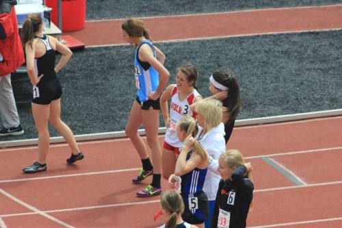 Tisa McPhee shares a light moment with a rival before things get serious.