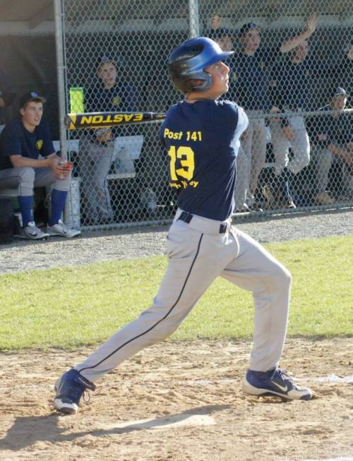An actual South Whidbey kid on a South Whidbey squad? It's true, as Charlie Patterson connects at the plate.