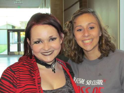 Nicole Becker (right) and friend and fellow Christopher's on Whidbey employee Shelby Nell.