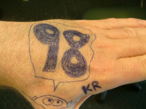 The hand speaks in mysterious ways.