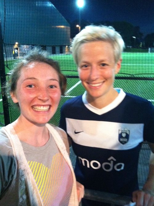 Rosenkranz and Megan Rapinoe. (Scott Rosenkranz photo)
