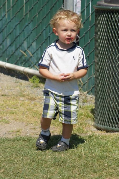 "My work here is done. Another town, another cake. I'm a busy man."