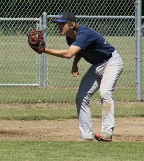 Morgan Payne will not let your puny hits pass him.