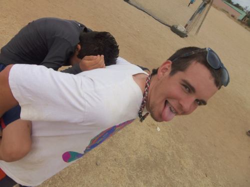 Ben Etzell, piggyback ride operator.