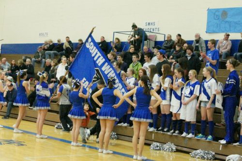 South Whidbey High School fans, supporting Henry Pope's final team. (Shelli Trumbull photo)