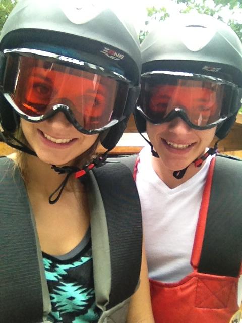 Ready to zip-line...