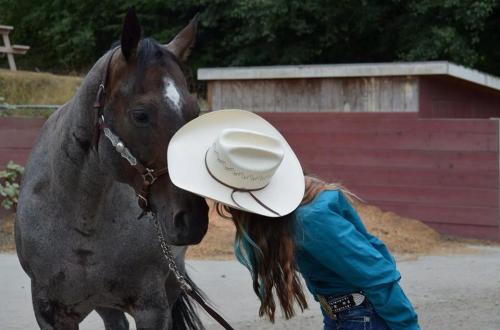 "Thank you for being a good horsie!"