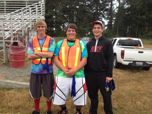 The Wolf Wrecking Crew: (l to r) Morgan Payne, Nick Streubel and Ben Etzell.