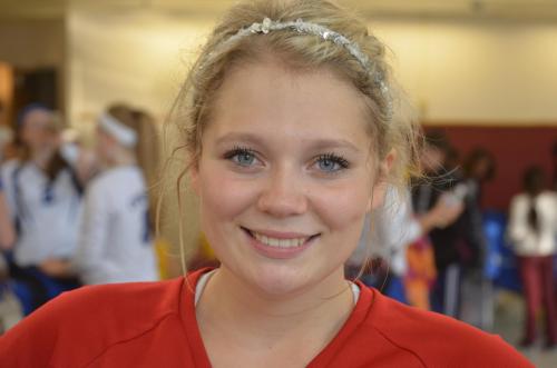 Breeanna Messner was electric Saturday, pacing her squad to its first win of the season. (Aimee Bishop photo)