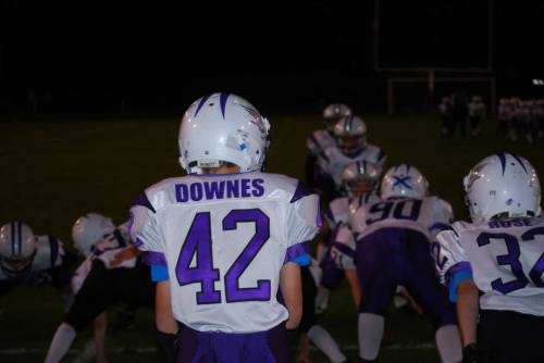 Future Wolf star Sage Downes prepares for the play.