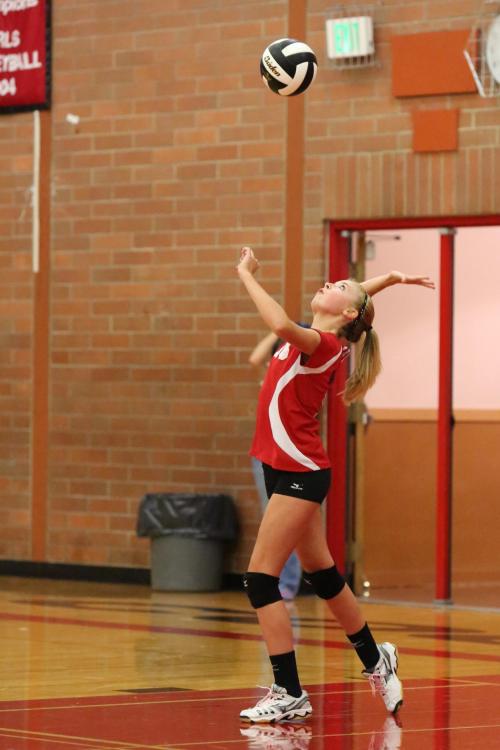 Kacie Kiel prepares to unleash a laser shot.