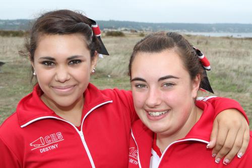 Destiny Bitting (left) and Sarah Bishop.