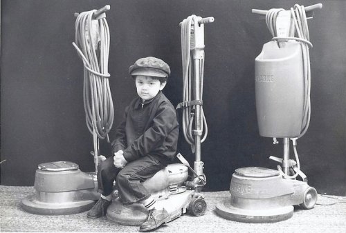The young David, already plotting his rise to being a chronically underpaid writer.