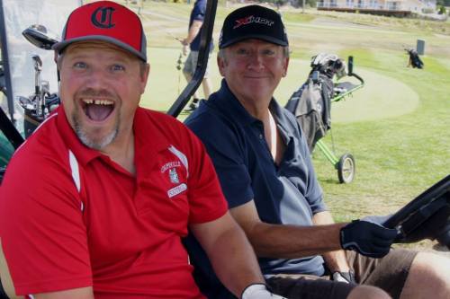 Willie Smith (left) rocks the mic like no other. (Shelli Trumbull photo) 