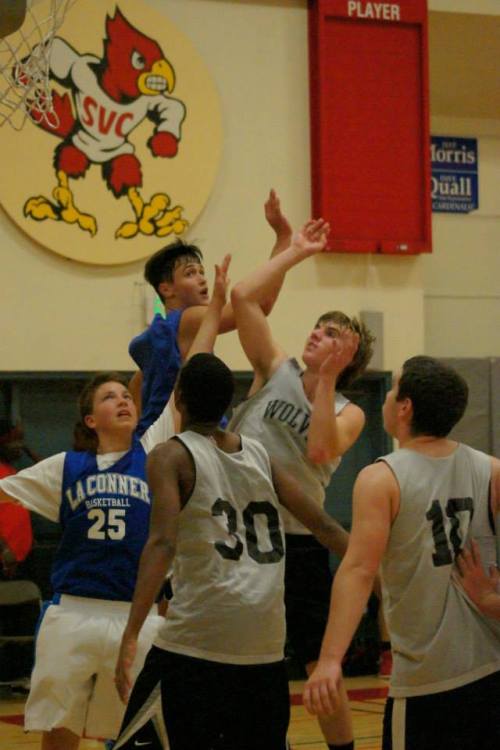 Morgan Payne flies to the hoop and finds ... yep, Ebersole again. Guy gets around.