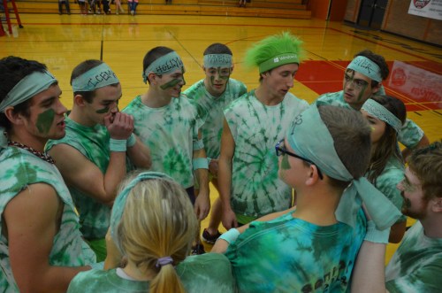 The seniors plot their victory.