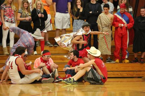 Brian Norris sprints away from his pursuer during a game of Duck Duck Goose.