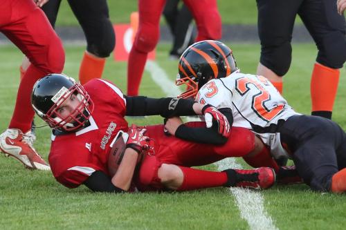 Cole Payne (left_ relaxes for a moment after hauling in another big catch Monday.