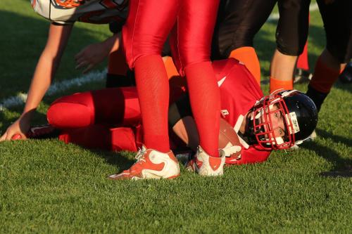 Cole Payne rests for a moment.