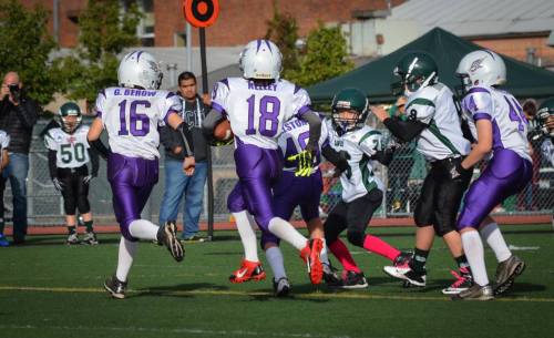 gets some air as he heads for daylight.