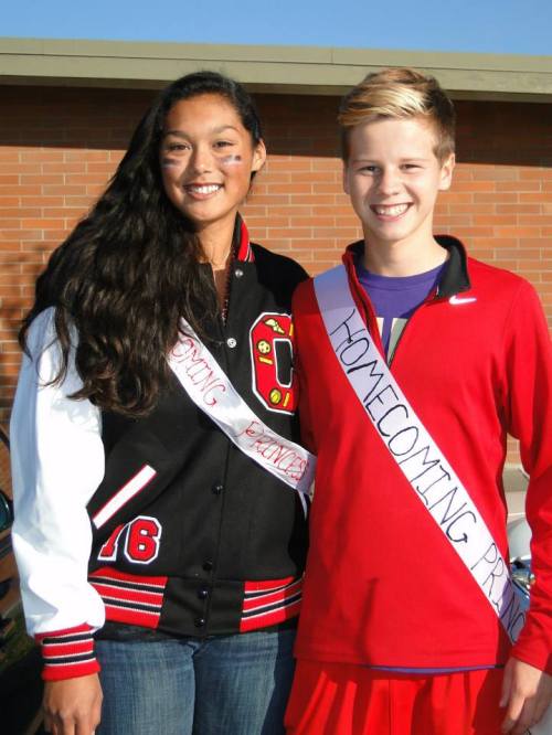 Sophomore royalty Makana Stone and Zane Bundy. (Wendy McCormick photos)