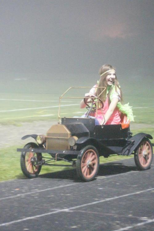 And now we're out of here, zippin' away like senior Allie Hanigan.