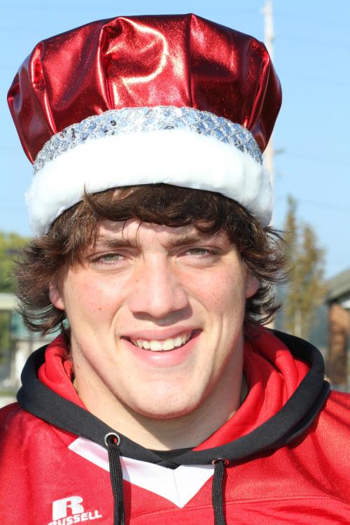 Homecoming king Nick "The Big Hurt" Streubel. (John Fisken photo)