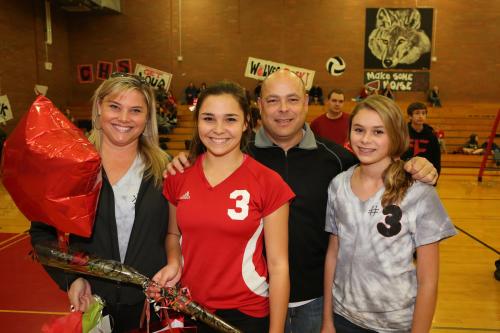 Sydney Aparcio and a smidgen of her huge family, who all wore special shirts in her honor.