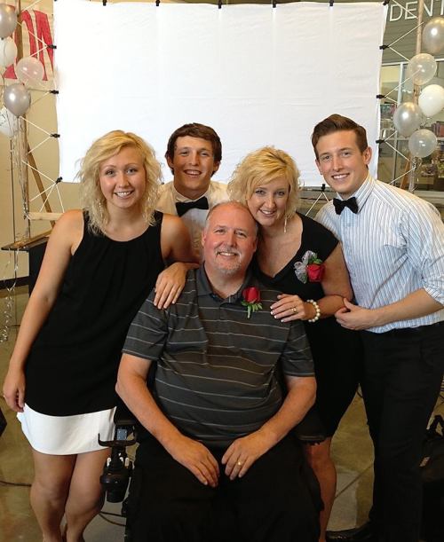 The Arnold family (l to r) -- Courtney, Brett, Garrett, Sylvia and Scott.