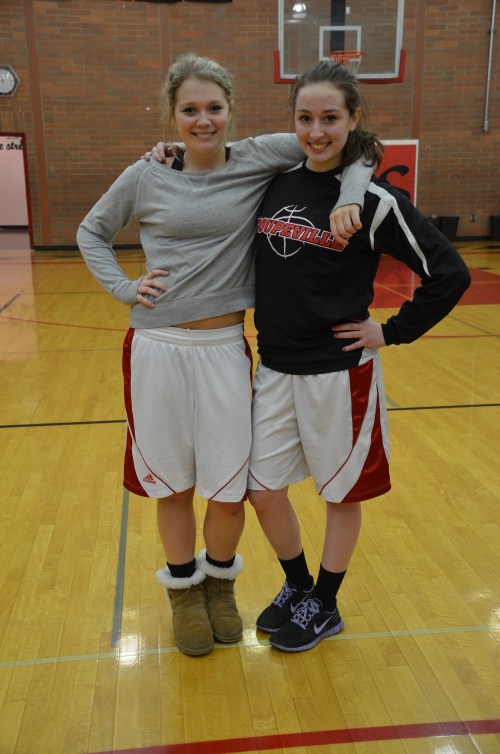 Seniors Breeanna Messner (left) and Amanda Fabrizi return to lead teh Wolves. (Robert Bishop photo)