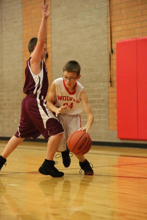 Dribbling under pressure.