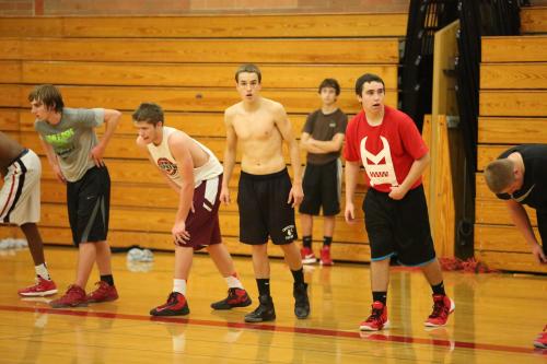 Wolf players get ready to run, and then run some more.