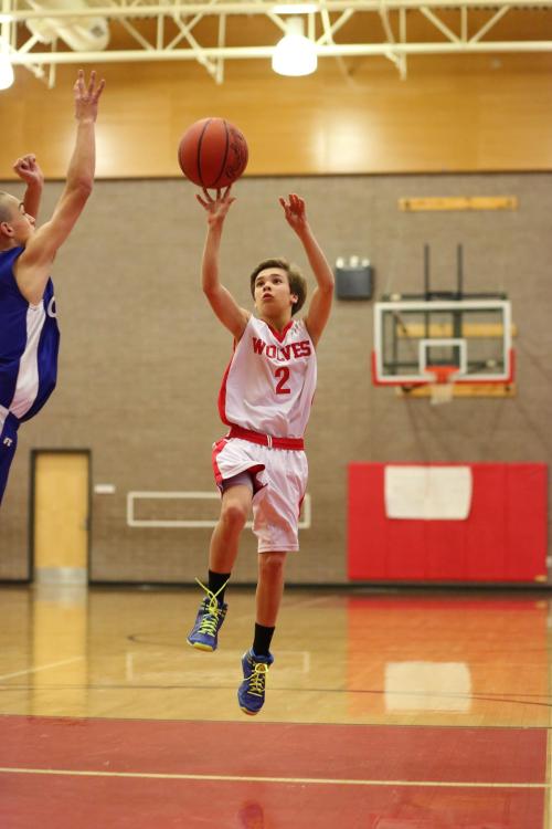 Cameron Toomey-Stout floats in the paint.