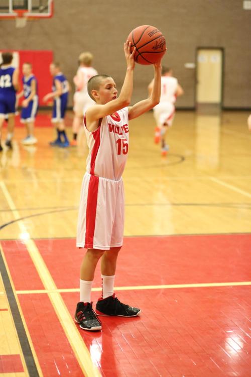 Joey Lippo takes the inbound pass.