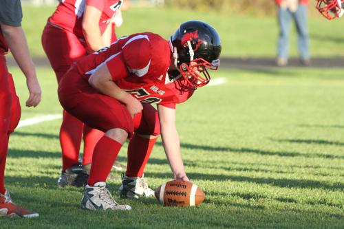 Auston Kirk prepares to trigger the play.