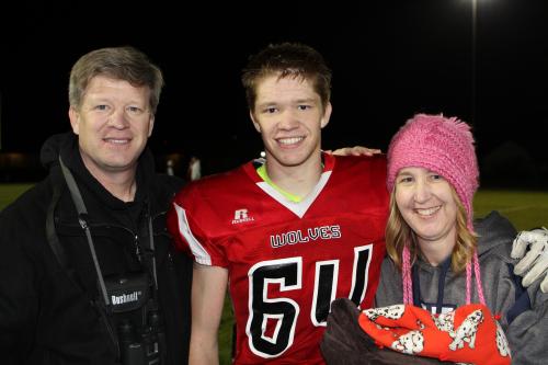 Junior Matt Shank and family.