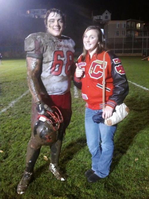 Nick Streubel was The Big Cow Patty after last year's game in Port Townsend. Amanda Streubel approved. (Nanette Streubel photo)