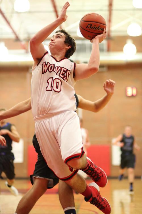 Aaron Trumbull rumbles in the paint.
