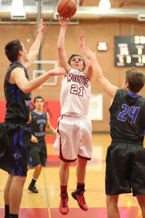 Morgan Payne unleashes a floater in the paint.