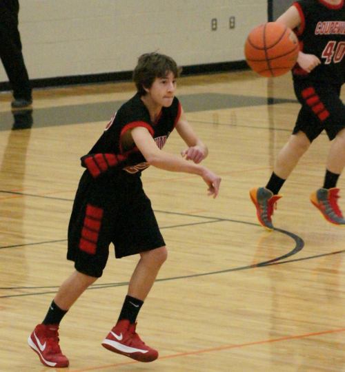 Clay Reilly fires the ball up-court.