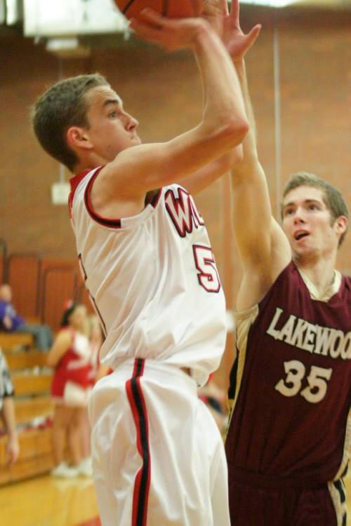 Joel Walstad fires a jumper. (Shelli Trumbull photos)